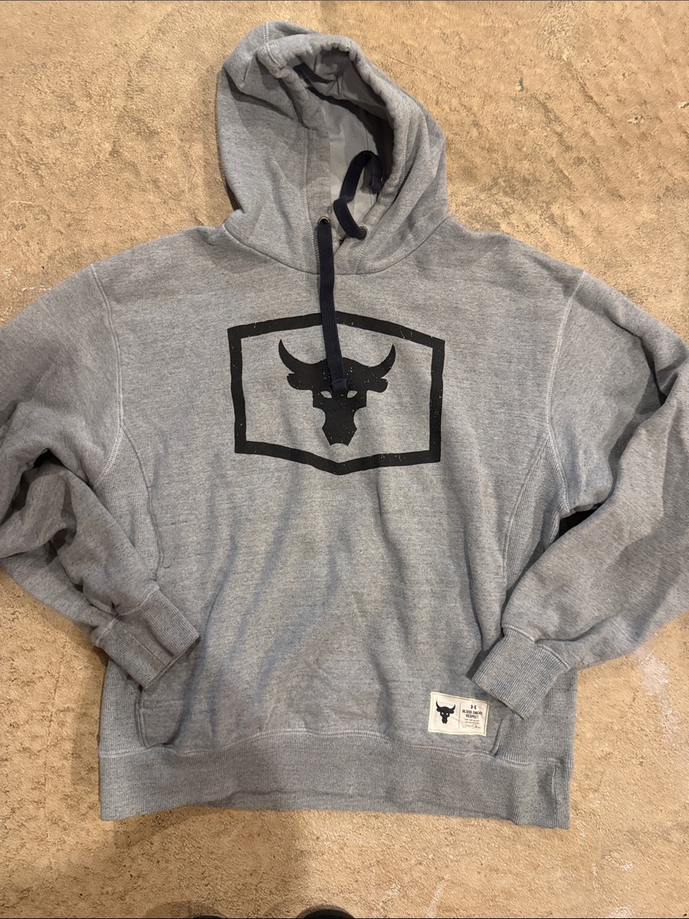 Underarmor the rock grey hoodie. Mens XL